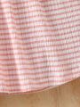 Baby Girl'S Peter Pan Collar Pink Classic Plaid Dress, Perfect For Casual Daily Wear In Spring And Summer