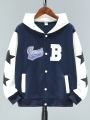 Boys' Star Print Hooded Jacket