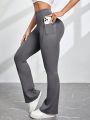 SHEIN Yoga Basic Yoga Fitness Exercise High Waist Pants