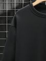 Men's Plus Size 3pcs Round Neck Long Sleeve Sweatshirt