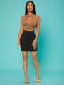 Solid Bodycon Skirt