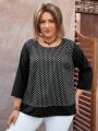 Plus Size Women'S Polka Dot Shirt