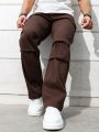 Men's Solid Color Casual Cargo Trousers/Pants