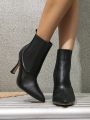Sexy Pointed Toe High Heel Ankle Boots For Women