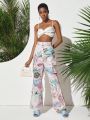 Sylvia Mollie High Waisted Printed Jeans