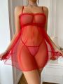 Sheer Mesh Perspective Cute Lace Lingerie