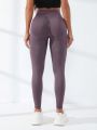 Seamless Wide Waistband Sports Leggings