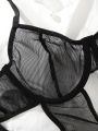 Classic Sexy Women's Sexy Black Net Mesh Bodysuit