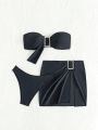 SHEIN Swim Y2GLAM 3pcs/set Separated Swimsuit