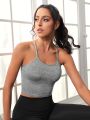 Yoga Basic Crisscross Back Sports Cami Top