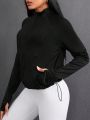 Daily&Casual Women's Comfortable Basic Sports Jacket With Raglan Sleeves