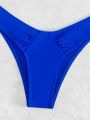 SHEIN Swim Basics Women's Halter Neck Strap Two-piece Swimsuit