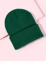 Plain Color Simple Knitted Beanie