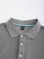 Manfinity Men Contrast Trim Polo Shirt