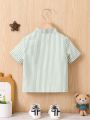 Baby Boy's Striped Short Sleeve Shirt