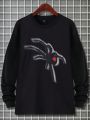 Men's Spider Printed Long Sleeve T-shirt