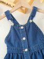 Girls' Casual & Fashionable & Sweet Denim Overall Dress