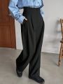 FRIFUL Women's Pleated Long Pants