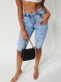 Women's Slim Fit Denim Shorts