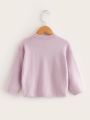 Little Girls' Solid Color Sweater Set