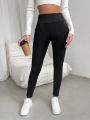 SHEIN Essnce Solid Thermal Lined Leggings