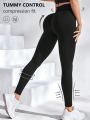 Yoga Basic Women's Seamless High Waisted Solid Color Sports Leggings