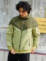 Daily&Casual Men'S Patchwork Hooded Sports Jacket