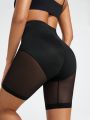 SHEIN SHAPE Women's Body Shaping Underwear With Sheer Mesh Panel