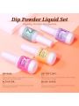 Saviland 31PCS Dip Powder Nail Kit - 20 Colors Dip Powder Set with Dip Liquid Set, Dip Manicure Tools Fall Nails Powder Starter Kit for Home DIY Salon Nail Repair Halloween French Nail Art Women Gifts