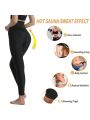 1pc High Waisted Seamless Yoga Pants With 3 Hooks For Tummy Control, Full Layers Of Sweat Sauna Pants