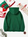 Teen Girl Christmas Print Hoodie