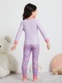 Little Girls' Flamingo Patterned Homewear Set