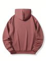 Manfinity Hypemode Men's Hooded Sweatshirt With Letter Print And Drawstring