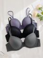 Women'S Lace Splice Bra (Underwire, 3pcs/Pack)