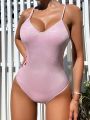 SHEIN Swim SXY Spaghetti Strap One Piece Swimsuit