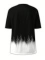 Plus Size Ombre Short Sleeve T-Shirt