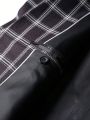 1pc Men's Plaid Notched Collar Single Breasted Suit