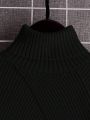 SHEIN Kids EVRYDAY Boys Turtleneck Ribbed Knit Sweater