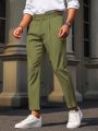 Manfinity Mode Men's Solid Color Suit Pants