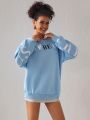 Cherry Bomb SHEIN X Cherry Bomb Rebel Graphic Oversized Drop Shoulder Sweatshirt