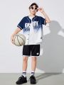 SHEIN Boys' Loose Fit Casual Athletic Mesh Shorts