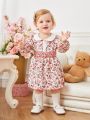 Baby Girls' Romantic Small Flower Print Cute Dress