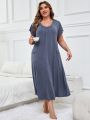 Loose And Breathable Plus Size Nightgown