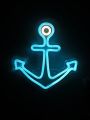 1pc Anchors LED Wall Neon Sign  5V USB Powered For Room Shop Party Pub Club Decoration