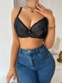 Lace Bra With Adjustable Shoulder Straps For Women